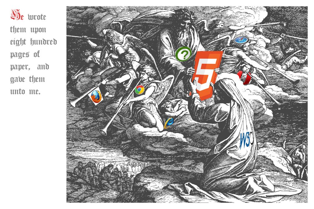 WHATWG handing over HTML5 to W3C (as from the bible)